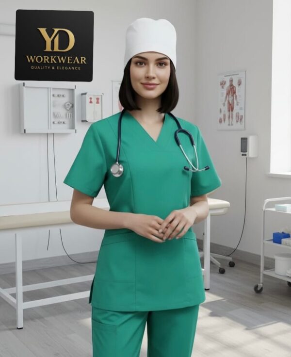 Medicinska bluza zelena Medicinska bluza zelena za osoblje u operacionom traktu - Yasmeen's dizajn Bugojno