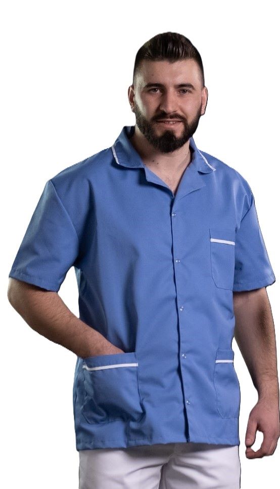 Muški medicisnki mantil kratki rukav Muški medicinski mantil kratki rukav