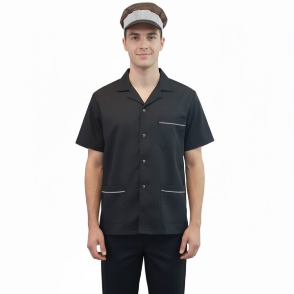 Muški mantil za kuhare i pekare Muški mantil za kuhare i pekare kratki rukav