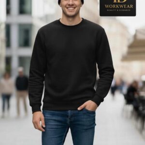 Pamučna majica - dugi rukav crna za hladnije dane