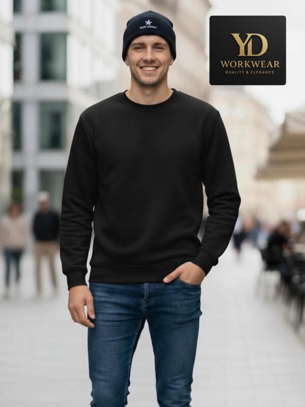 Pamučna majica - dugi rukav crna Pamučna majica - dugi rukav crna za hladnije dane