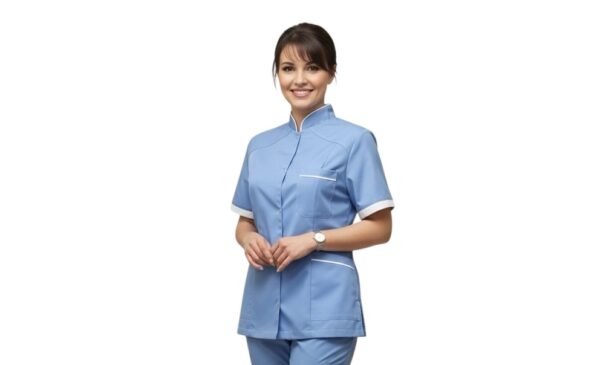 Ženski mantil medicinski kratki rukav Ženski mantil medicinski kratki rukav